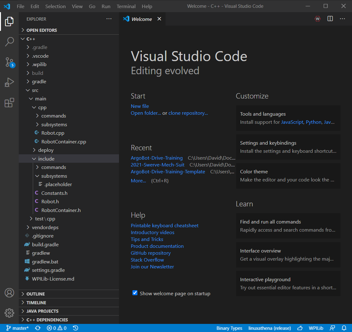 VSCode Fresh Project