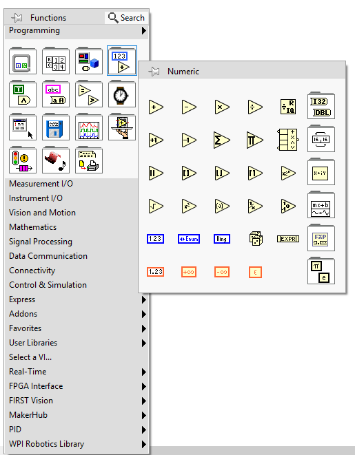 Numeric Palette